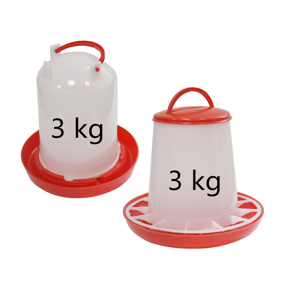 Chicken Nipple Drinker - Bebedero/comedero para pollos de 3 KG,