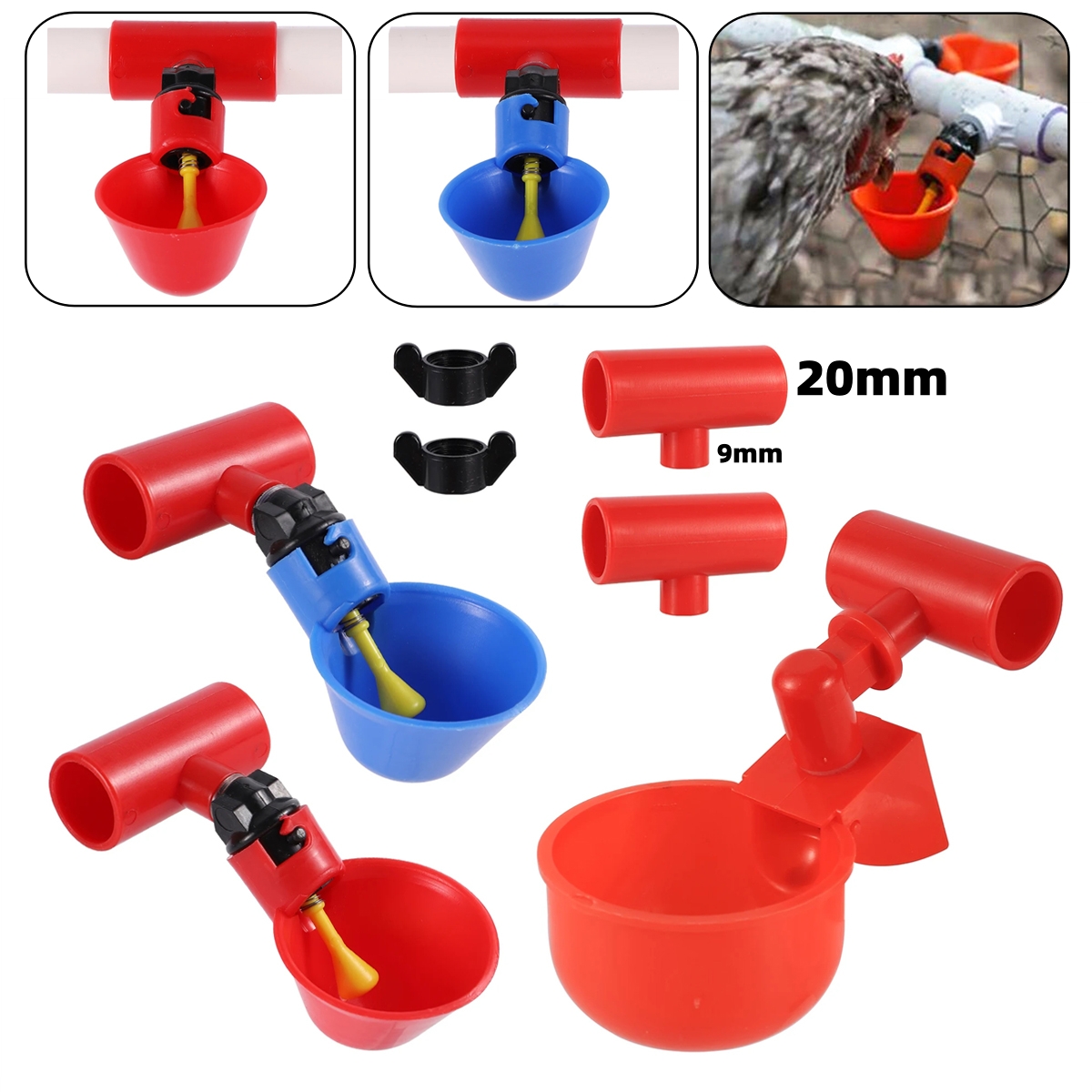 Taza automática para beber ave - Chicken Nipple Drinker reseña y precio