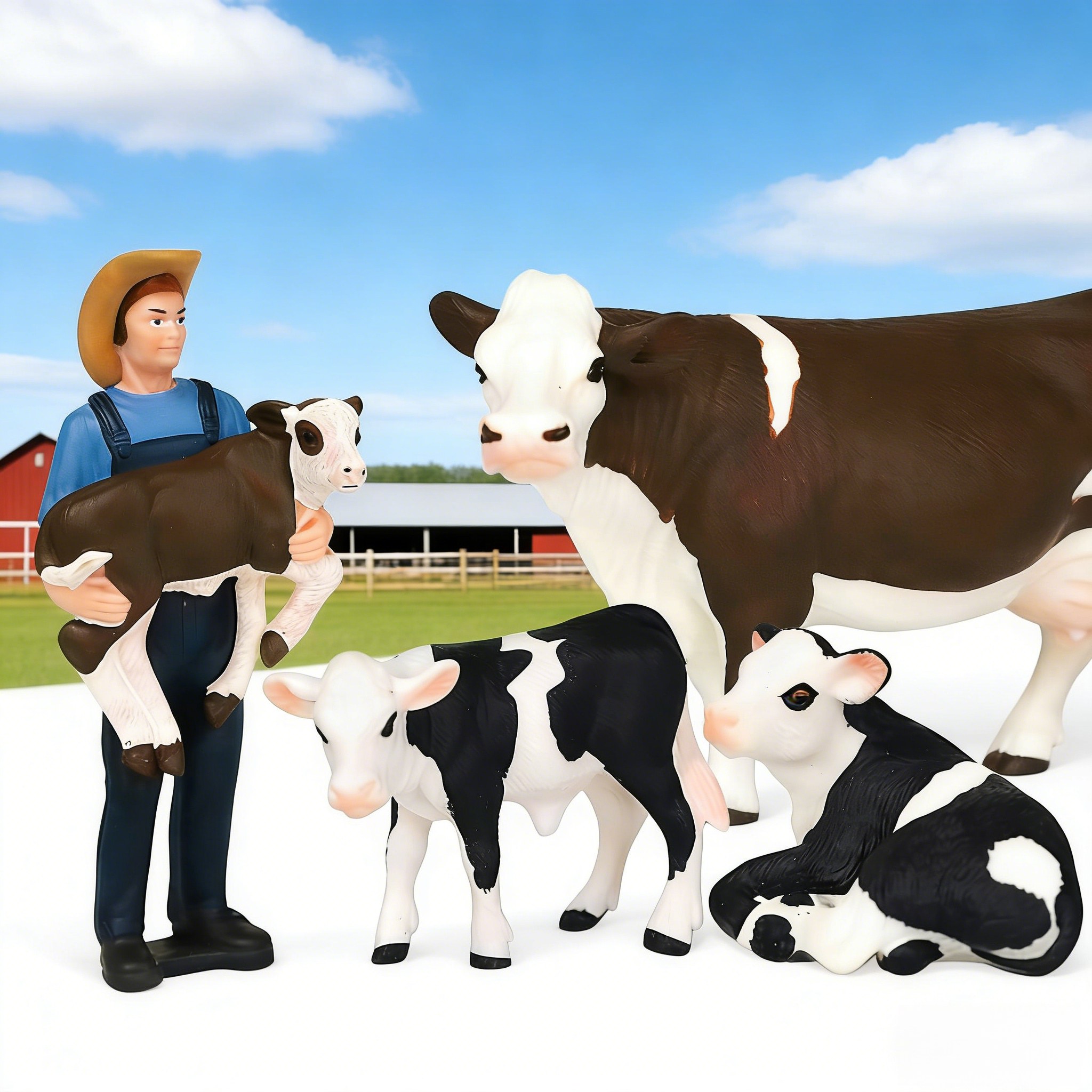 Set de 4 Figuras de Granjeros  - Agriculture Farming Education reseña y precio